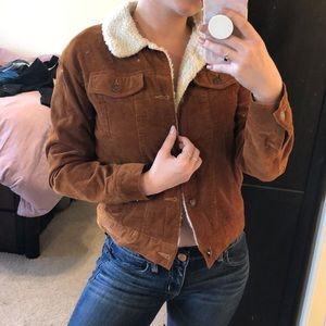 Corduroy Sherpa lined jacket